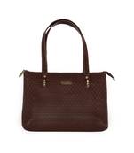 Esbeda Brown Color Embossed Textured Handbag For Women