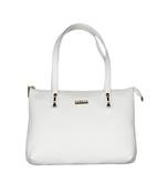 Esbeda White Color Embossed Textured Handbag For Women
