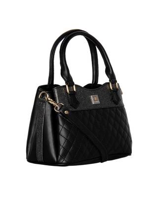 Esbeda Black Color Quilted Pattern Handbag For Women 10