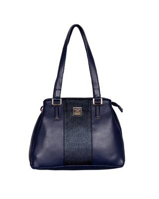 Esbeda Blue Color Solid Pattern Handbag For Women 3