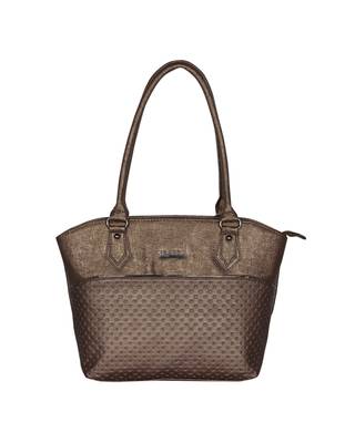 Esbeda Metal Color Glitter Emboss Hand bag For women 1