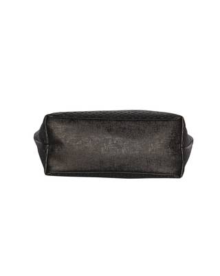 Esbeda Black Color Glitter Emboss Hand bag For women 9