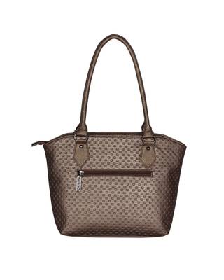 Esbeda Metal Color Glitter Emboss Hand bag For women 5
