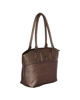 Esbeda Metal Color Glitter Emboss Hand bag For women 6
