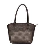 Esbeda Coffee Color Glitter Emboss Hand bag For women