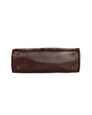 Esbeda Brown Color Solid Pattern Textured Handbag For Women 9