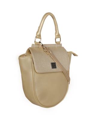 Esbeda Gold Color Cinhetic saddle Handbag For Women 10