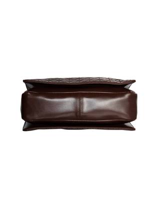 Esbeda Brown Color Solid Pattern Textured Handbag For Women 5
