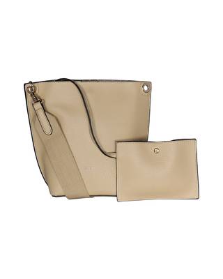 Esbeda Beige Color Solid Pattern Suede handbag For Women 2