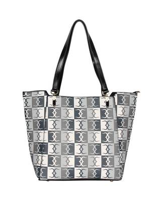Esbeda Black Color Logo Print Handbag For Women 3
