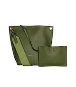Esbeda Green Color Solid Pattern Suede handbag For Women