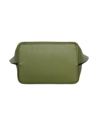 Esbeda Green Color Solid Pattern Suede handbag For Women 5