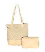 Esbeda Camel Color Solid Pattern Suede handbag with pouch For Women