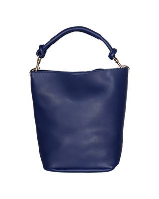 Esbeda Blue Color Solid Pattern Suede handbag with pouch For Women 7