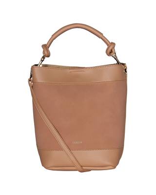 Esbeda Pink Color Solid Pattern Suede handbag with pouch For Women 4