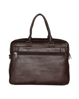 Esbeda Brown Color Big Size Strip Flap Laptop Bag 5