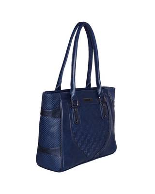 Esbeda Blue Color Solid Blissy Handbag For Women 10