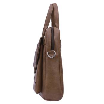 Esbeda Brown Color Big Size Clipart Flap Laptop Bag 6