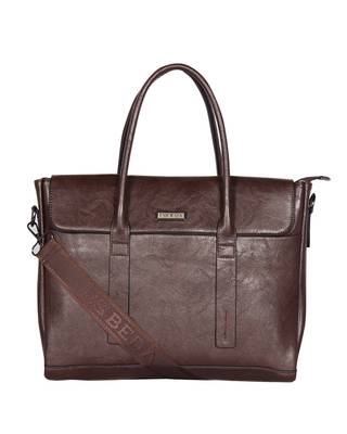 Esbeda Coffee Color Regular Size Metropolitan Laptop bag For Men 2