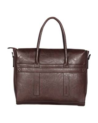 Esbeda Coffee Color Regular Size Metropolitan Laptop bag For Men 7