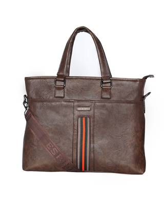 Esbeda Brown Color Regular Size Voyagar Laptopbag For Men 1