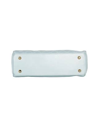 Esbeda Sku Blue Color Solid Pattern Textured Handbag For Women 12