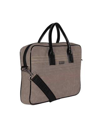 Esbeda Grey Color Stitch Line Laptop bag For mens & women 6