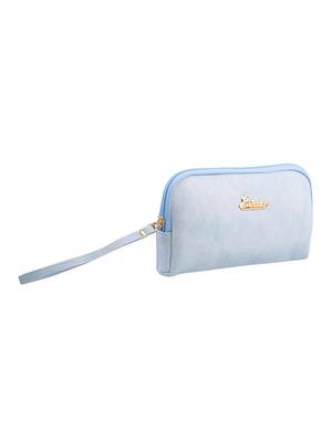 Esbeda L-Blue Color Solid Pu Synthetic Material Pouch For Womens 4