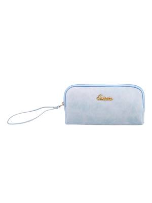 Esbeda L-Blue Color Solid Pu Synthetic Material Pouch For Womens 3