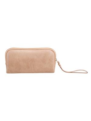 Esbeda Beige Color Solid Pu Synthetic Material Pouch For Womens 6