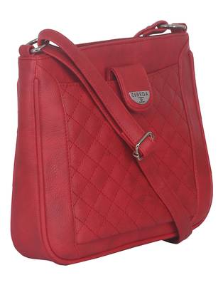 Esbeda Red color Quilted Slingbag for womens 8