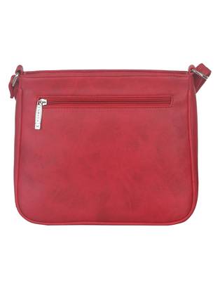 Esbeda Red color Quilted Slingbag for womens 12
