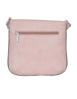 Esbeda Light Pink color Quilted Slingbag for womens 6