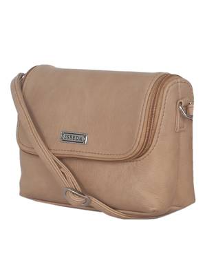 Esbeda Beige color Solid Slingbag for womens 5