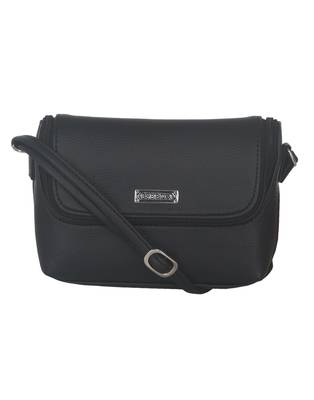 Esbeda Black color Solid Slingbag for womens 2