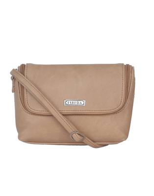 Esbeda Beige color Solid Slingbag for womens 2