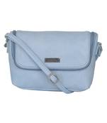 Esbeda Light Blue color Solid Slingbag for womens
