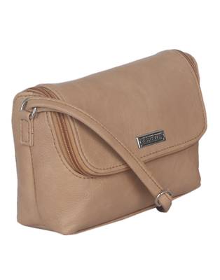 Esbeda Beige color Solid Slingbag for womens 10