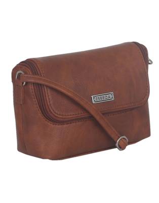Esbeda Brown color Solid Slingbag for womens 10
