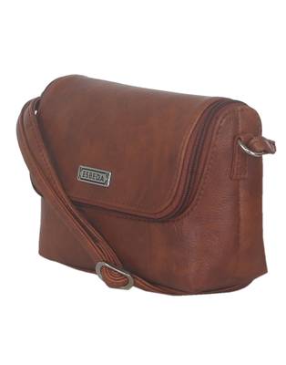Esbeda Brown color Solid Slingbag for womens 11