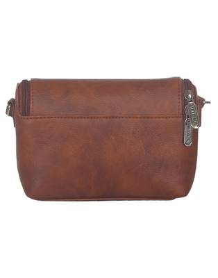 Esbeda Brown color Solid Slingbag for womens 12