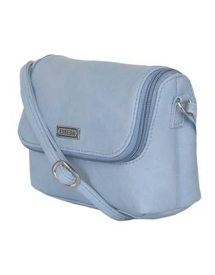 Esbeda Light Blue color Solid Slingbag for womens 11