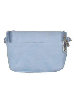Esbeda Light Blue color Solid Slingbag for womens 12