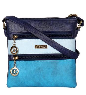 Esbeda Multi color Striped Pu Synthetic women's Slingbag 1