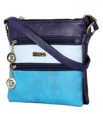 Esbeda Multi color Striped Pu Synthetic women's Slingbag 5