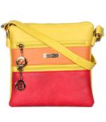 Esbeda Multi color Striped Pu Synthetic women's Slingbag