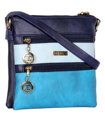 Esbeda Multi color Striped Pu Synthetic women's Slingbag 7