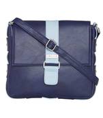 Esbeda Dark Blue color Solid Drymilk slingbag for women
