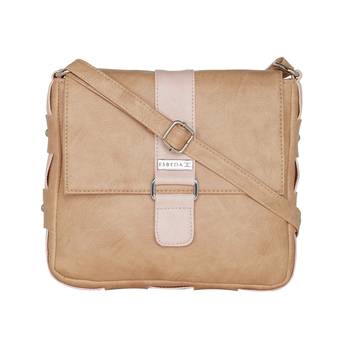Esbeda Beige color Solid Drymilk slingbag for women 1
