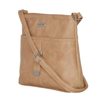Esbeda Beige color Solid Drymilk slingbag for women 5